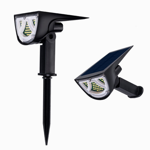 Tuinlamp op zonne-energie met bewegingssensor, zonne-verlichting voor buiten, IP65 waterdichte buitenwandlamp, 43LED superhelder zonnelicht 650lm, verpakking van 2